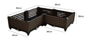 Planter box 80x80x40x26